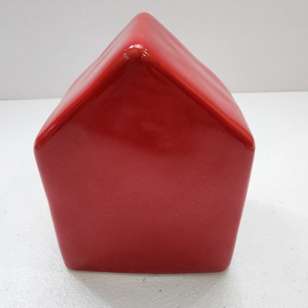 Rae Dunn 2020 Red Jolly Clock White Lettering. Tested Works - Picture 5 of 15